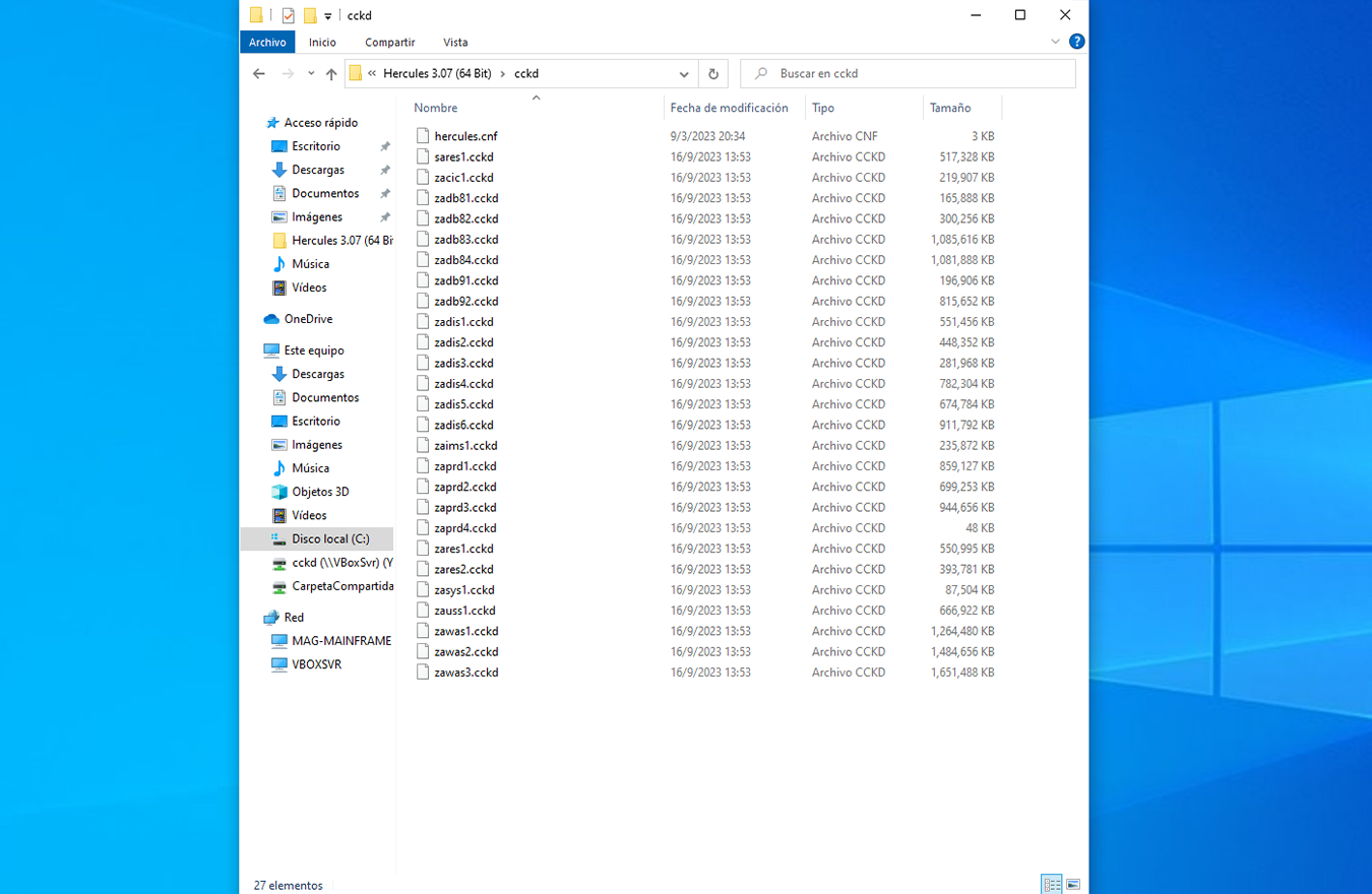 Carpeta cckd del z/OS