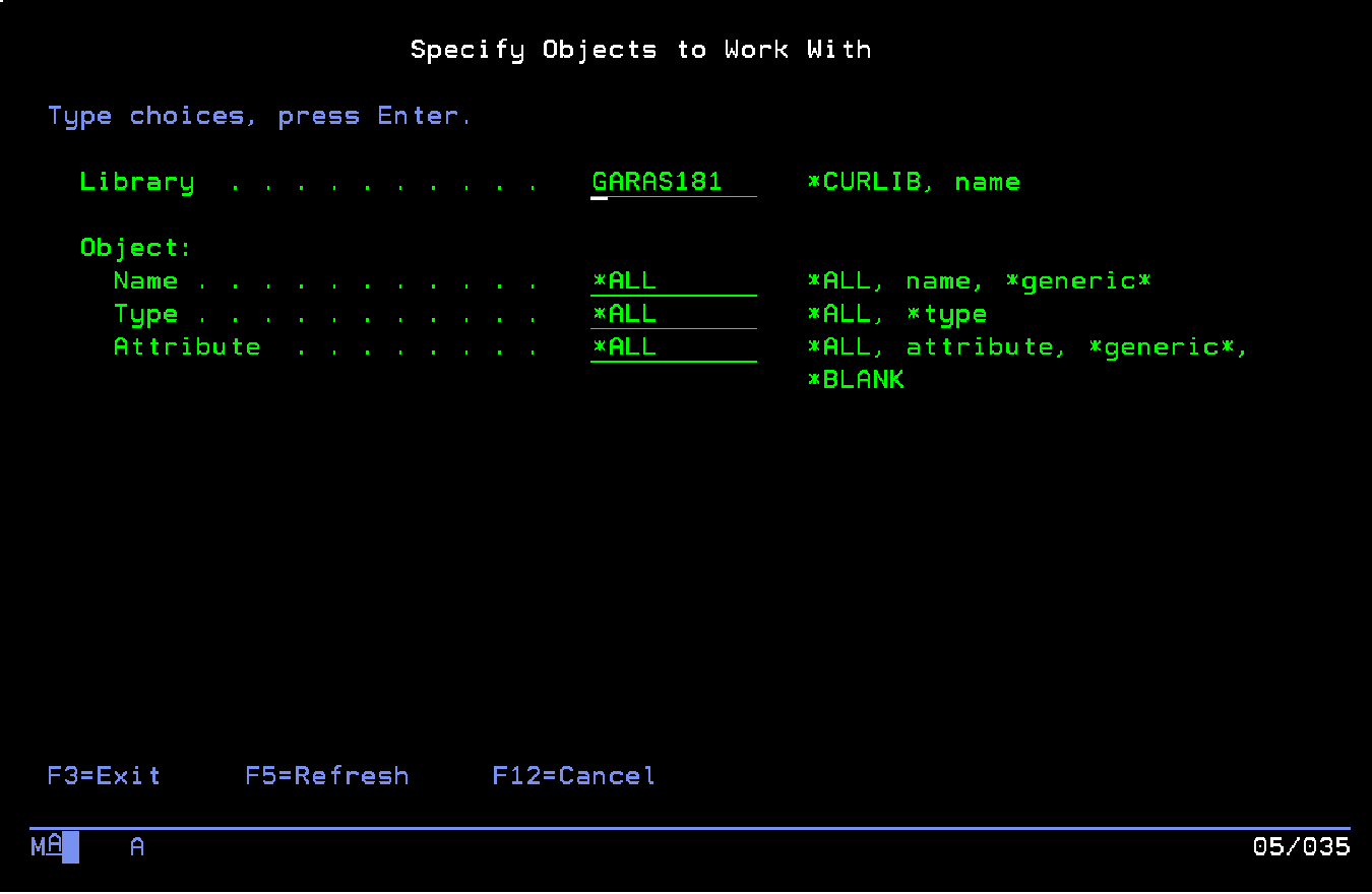 Seleccionamos la libreria con la que trabajar