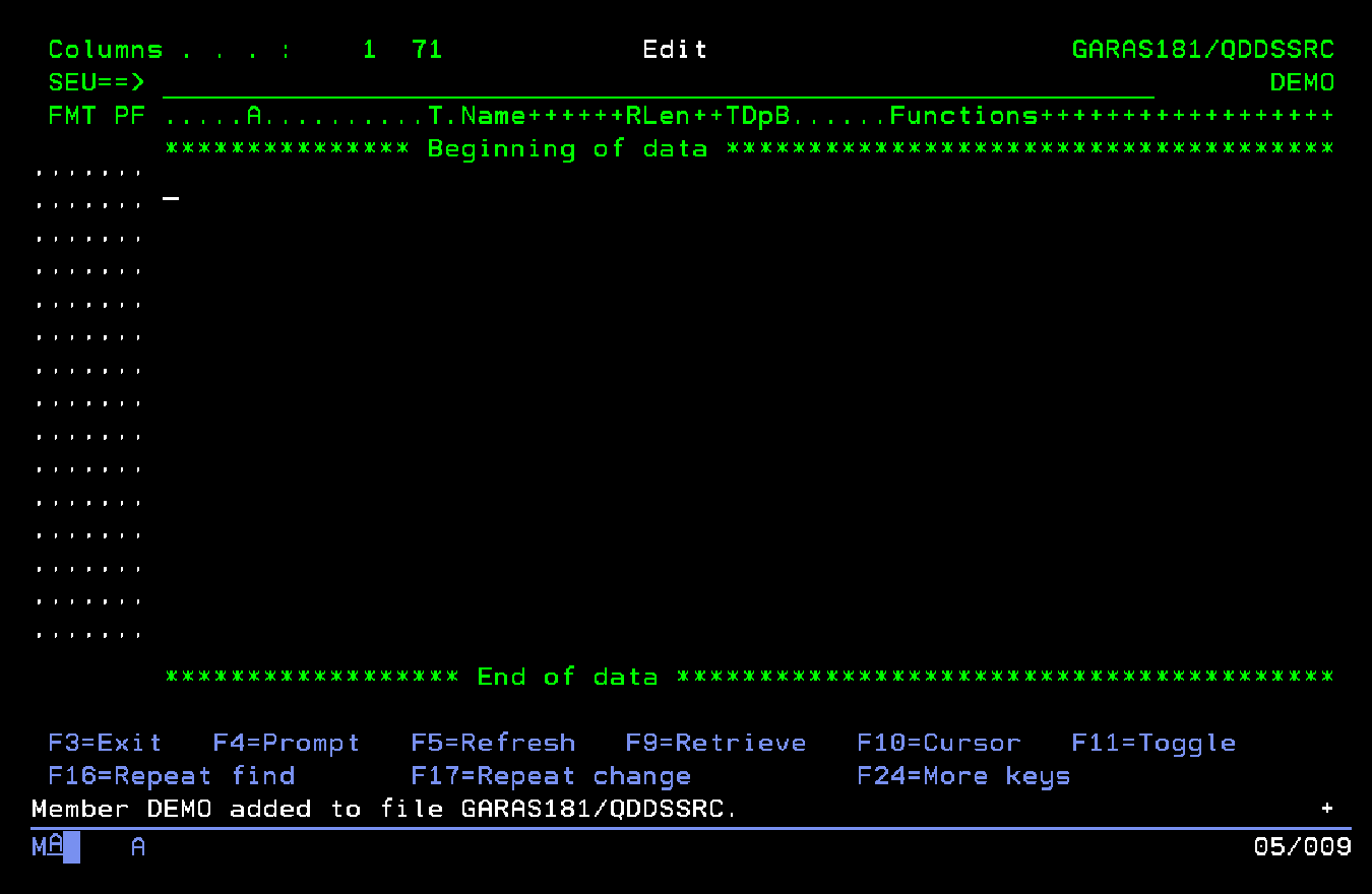 Con la pantalla de ingreso de codigo lista comenzamos a ingresarlo