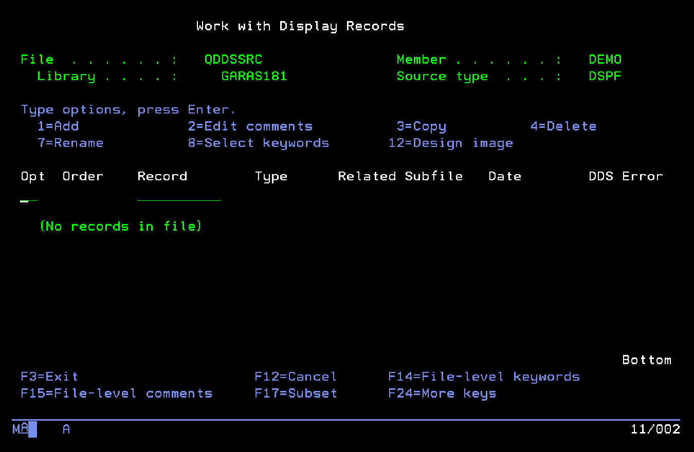 Se muestran las pantallas que se hayan creado en el miembro seleccionado