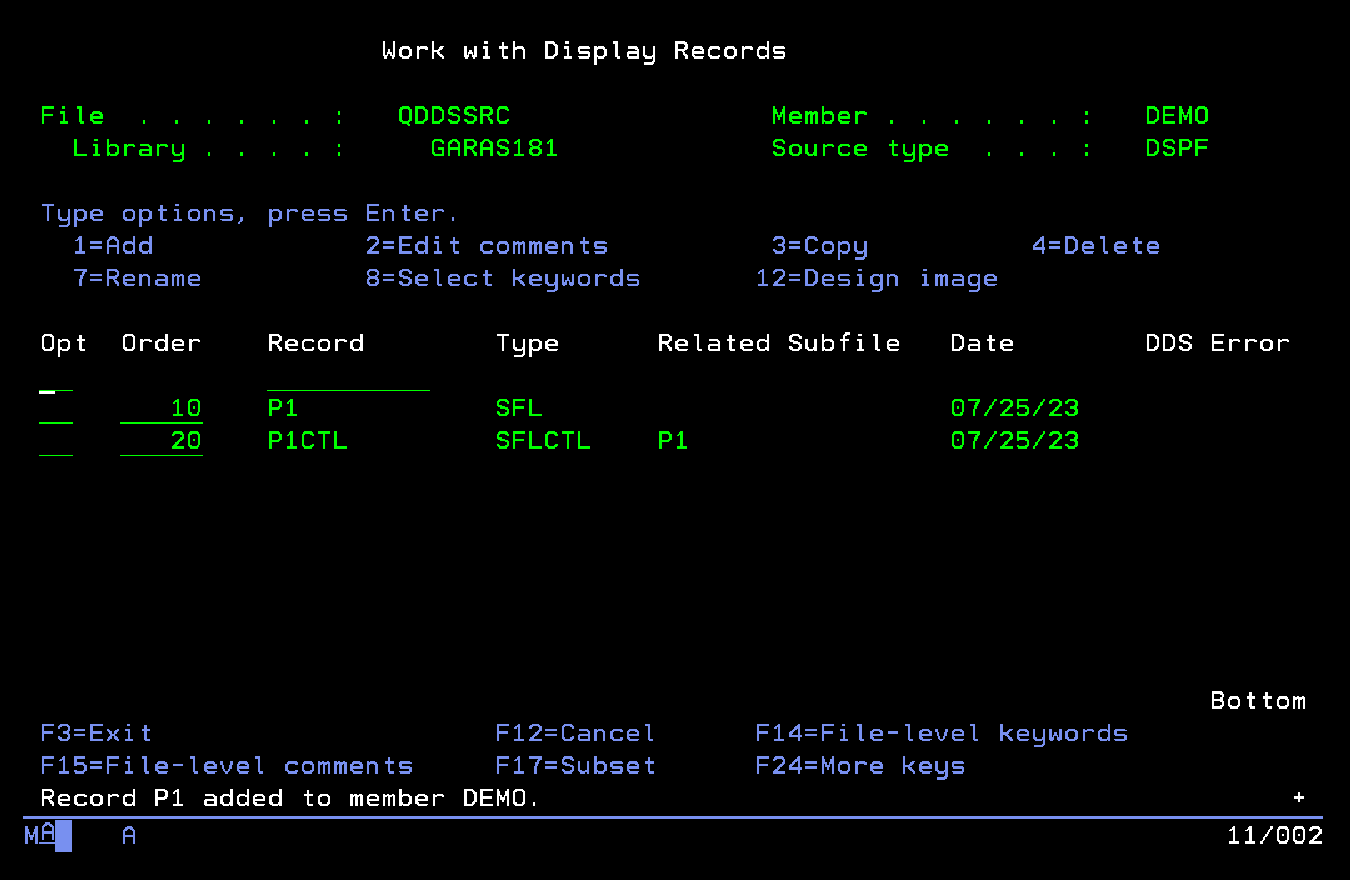 Y ya tenemos el archivo de pantalla creado