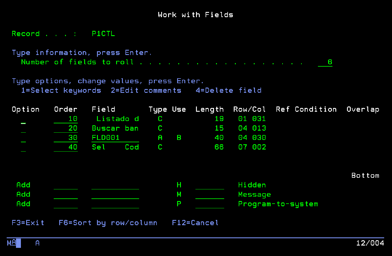 Visualizacion de datos creados con F4