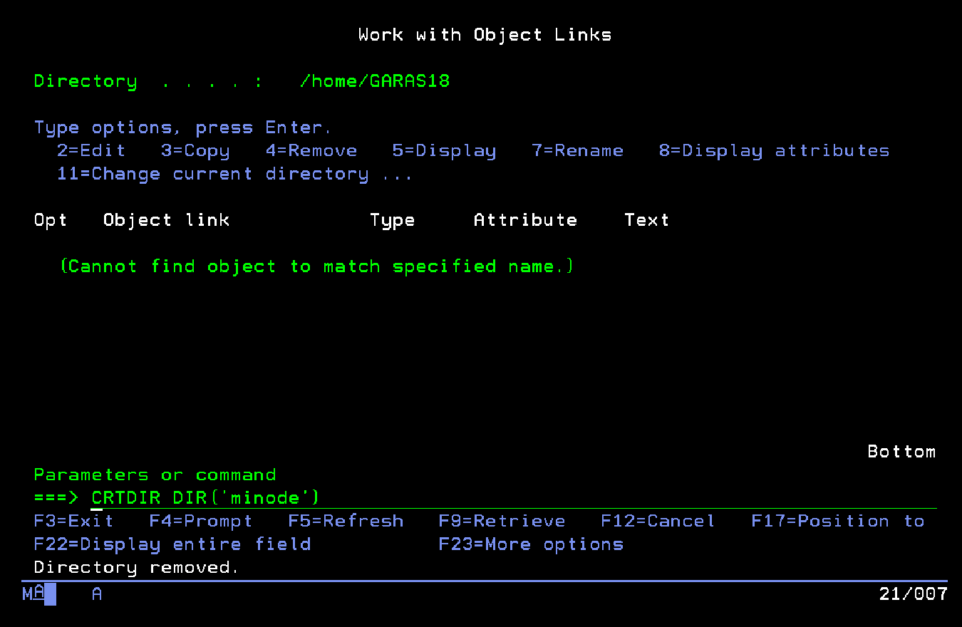 Entramos a Work with Object Links.