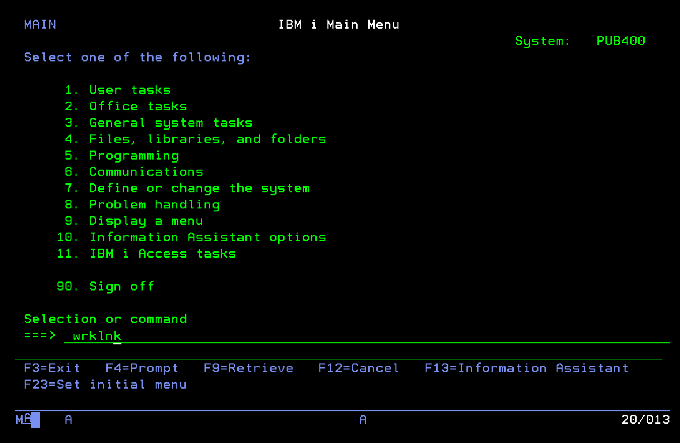 Pantalla de entrada.